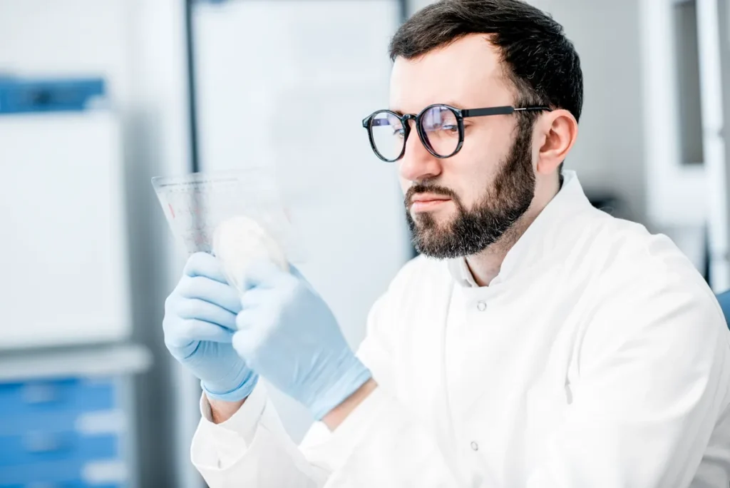 Quality specialist reviewing regulatory documentation