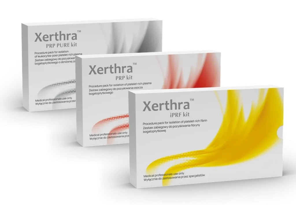 Xerthra PRP Pure, PRP and iPRF kit packages