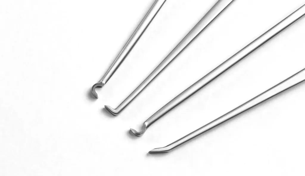 Close-up of Chondrectom instrument tips